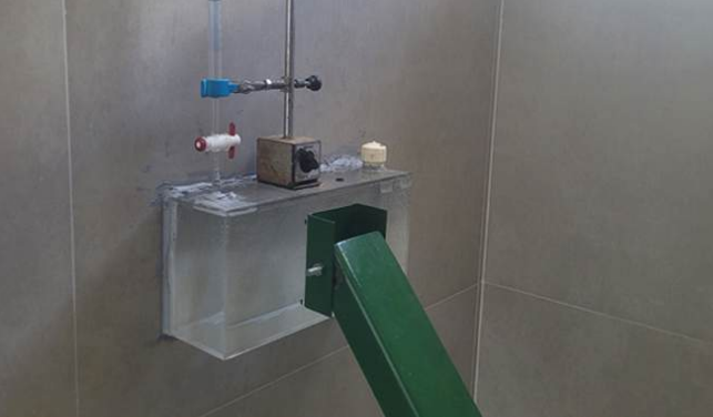 Ensaio de desempenho realizado internamente em edificações.